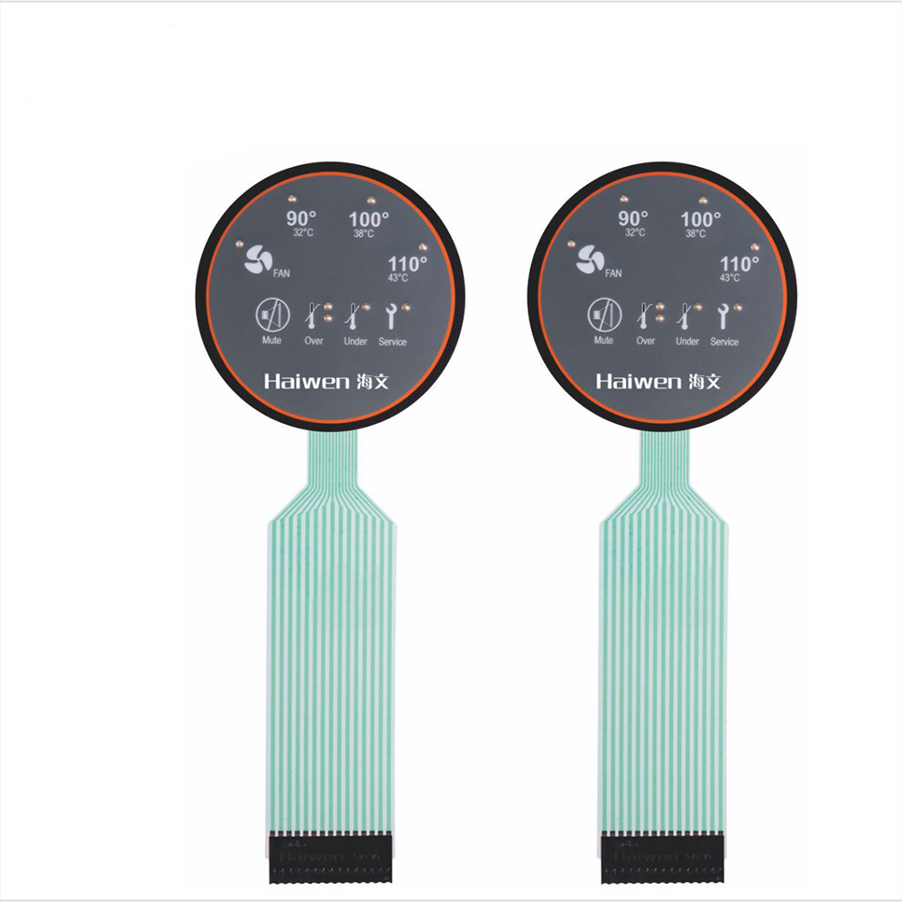 ISO Water Resistance Illuminated Membrane Switch Overlay Used In Various Fieds
