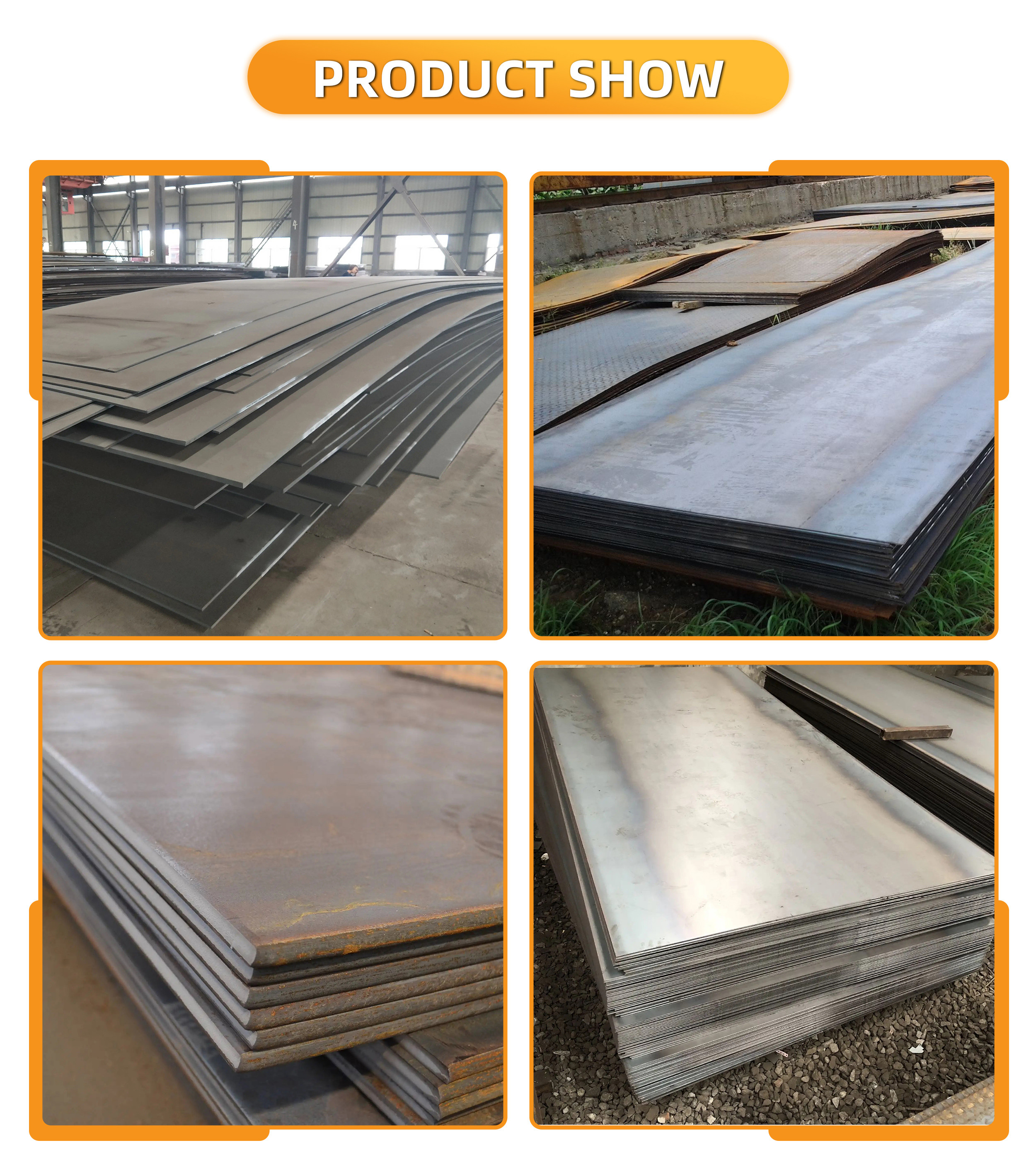 Pre Rusted Hot Rolled Mild Carbon Steel Plate Sheet ASTM A36 A283 For Building