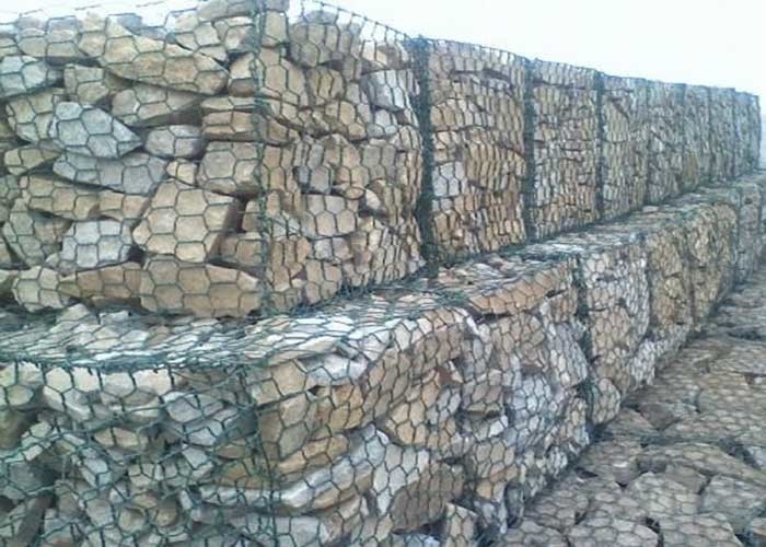 Double Twist Flood Control Gabion Fence Panels