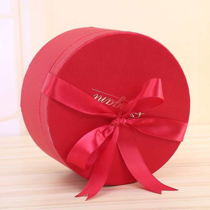 Christmas Decoration Paper Gift Box, China Wholesale Round Cardboard Boxes