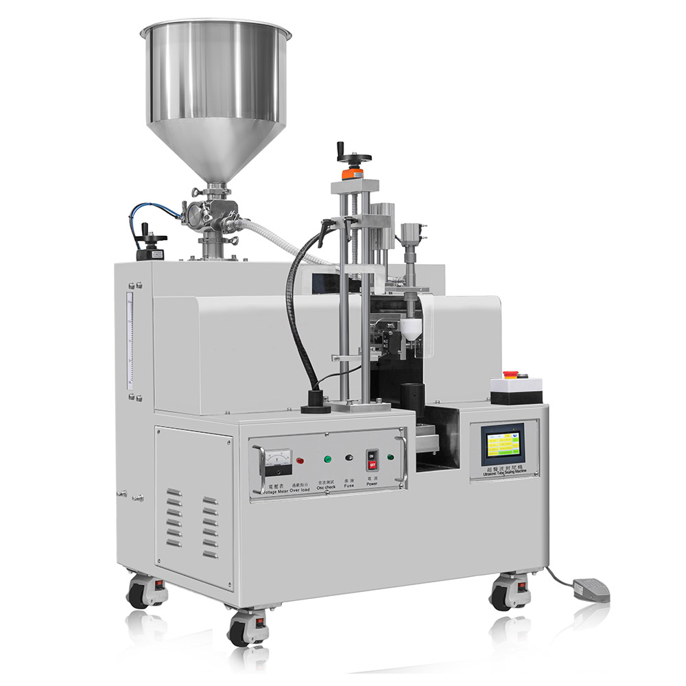Semi Auto Ultrasonic Plastic Tube Sealing Machine Cosmetic Emulsion Laminated