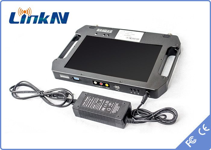 Portable Digital Video Receiver COFDM HDMI CVBS Battery Powered with Display Dual Antenna AES256