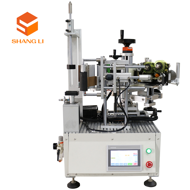 Semi-automatic Rotary Hexagonal Bottle Labeling Machine for Wood Packaging Material