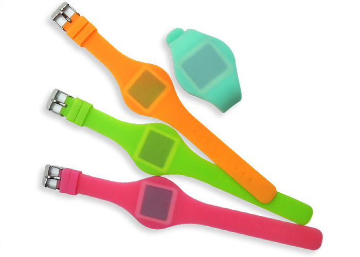 Candy colors Children's Electronic Silicone Watch LED Touch Cartoon Watch Promotion Custom Gift Cartoon