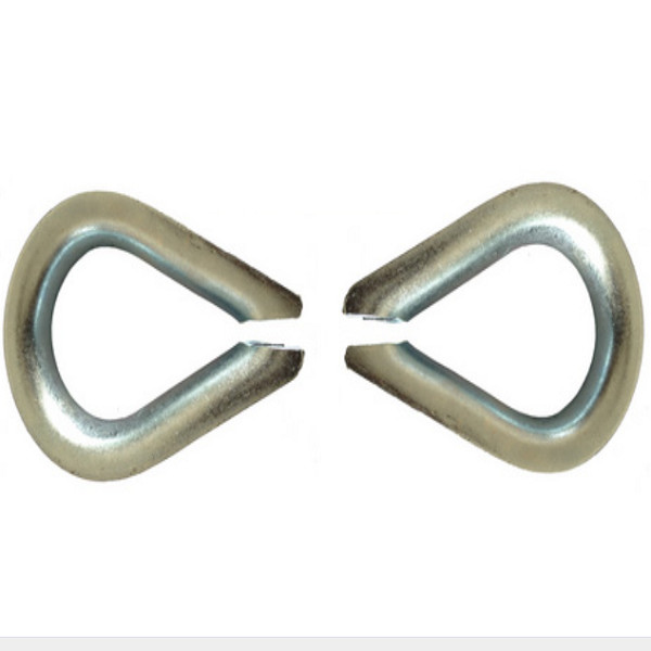 DIN6899 Type B Steel Wire Thimble On Wire Rope Galvanized Carbon Steel M40