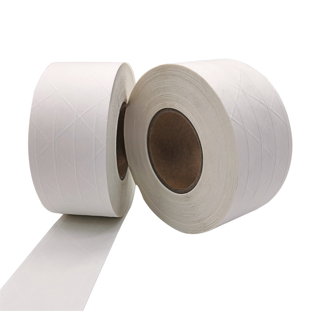 Hot Melt Gummed White Kraft Paper Tape For Sealing Box