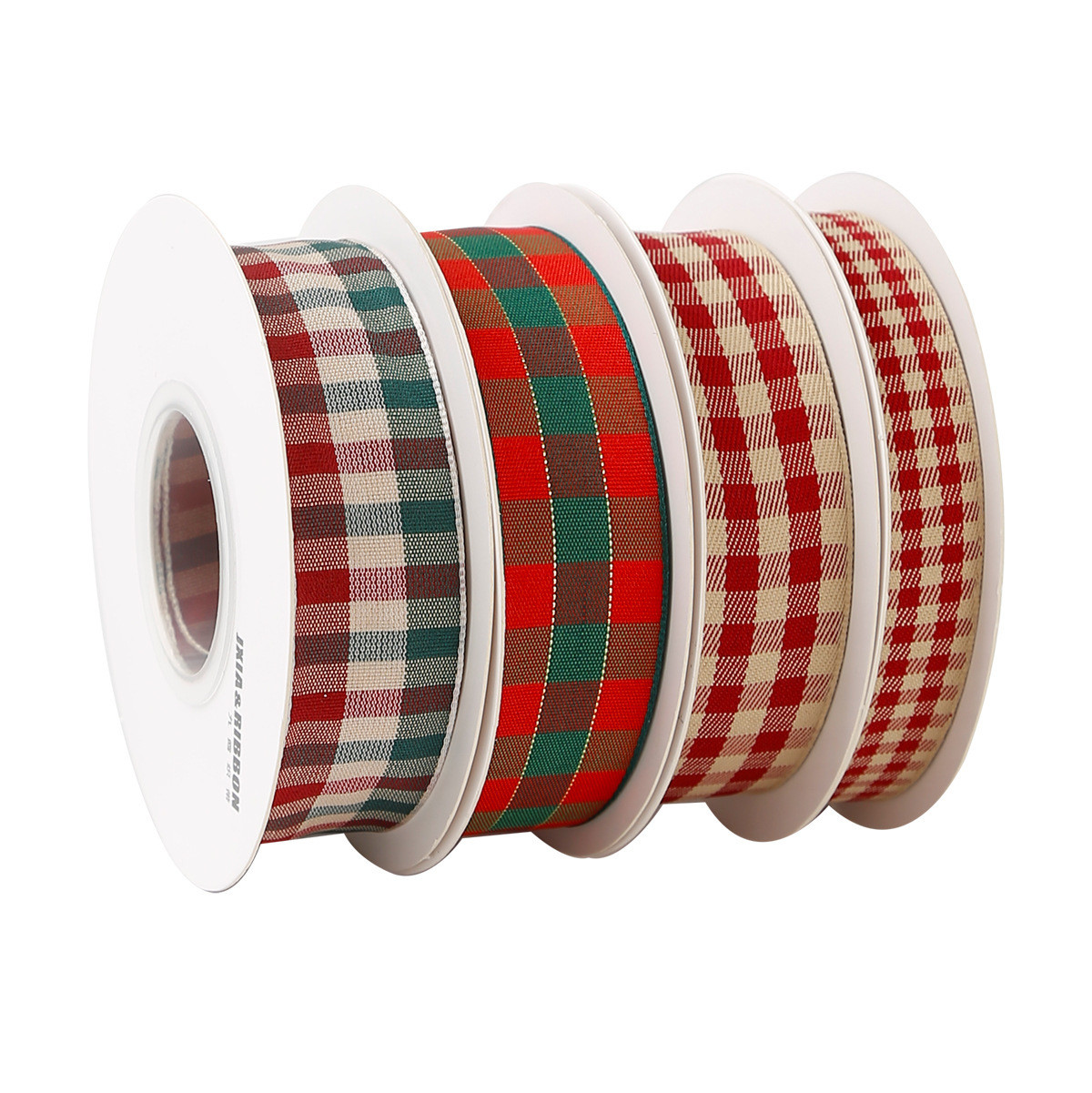 CHRISTMAS LATTICE RIBBON GIFT BOX PACKING RIBBON HANDMADE DIY BOW RIBBON POLYESTER RIBBON