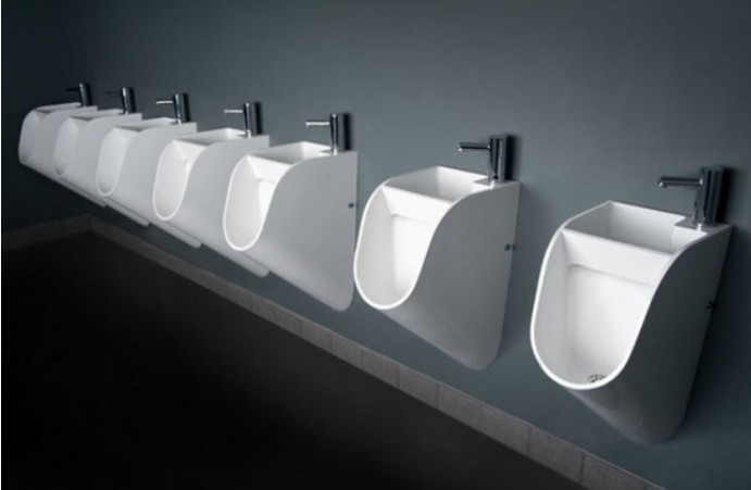 Modern ceramic wall hung urinal / urinal screen 360*300*700 mm