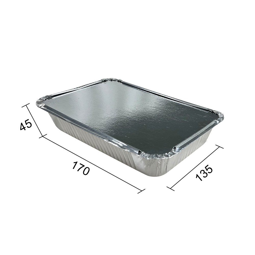 Recyclable Disposable Silver Foil Tray For Hot And Cold Process Type Pulp Moulding