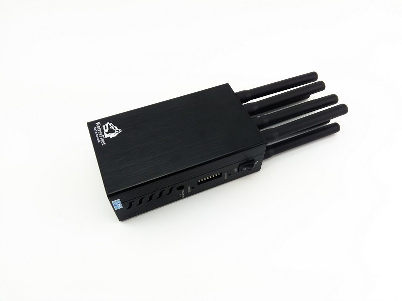 8 channel handheld GPS signal jammer GSM 3G 4G WIFI GPS Jojack mobile phone signal jammer