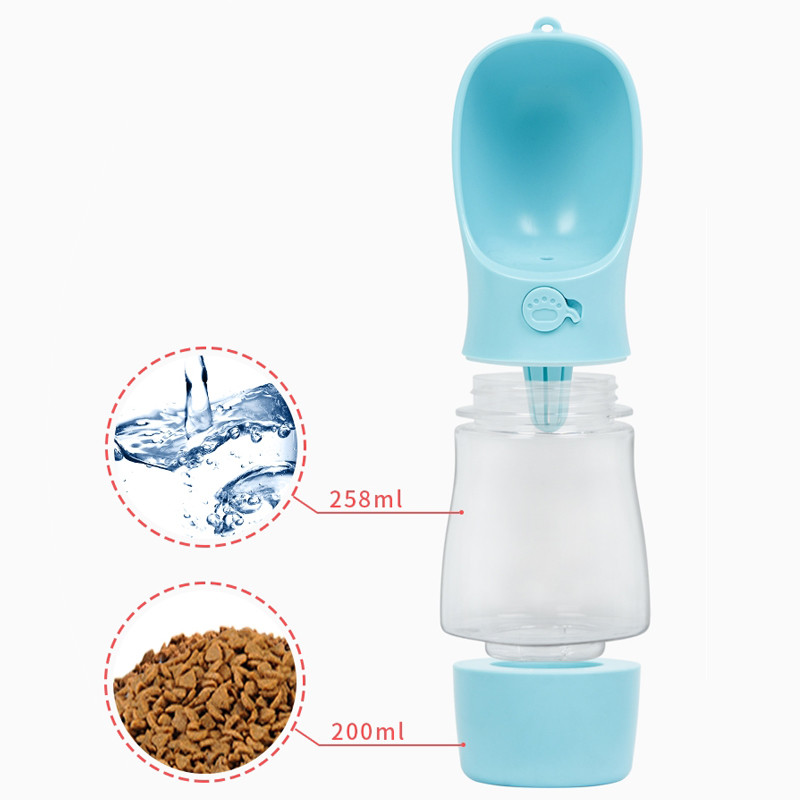 Travel Pet Water Bottle Drop Shipping 258ml Pet Dog Water Bottle Food Storage 200ml