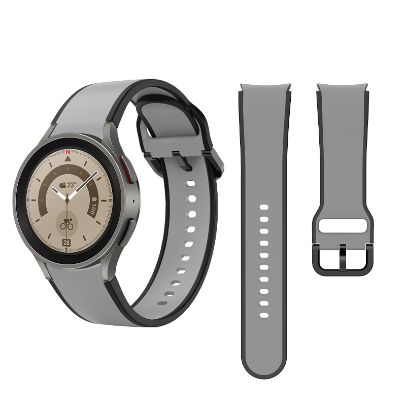 Double Face Silicone Watchband for Samsung Galaxy Watch 5 40mm 44mm 3-7 Days Delivery