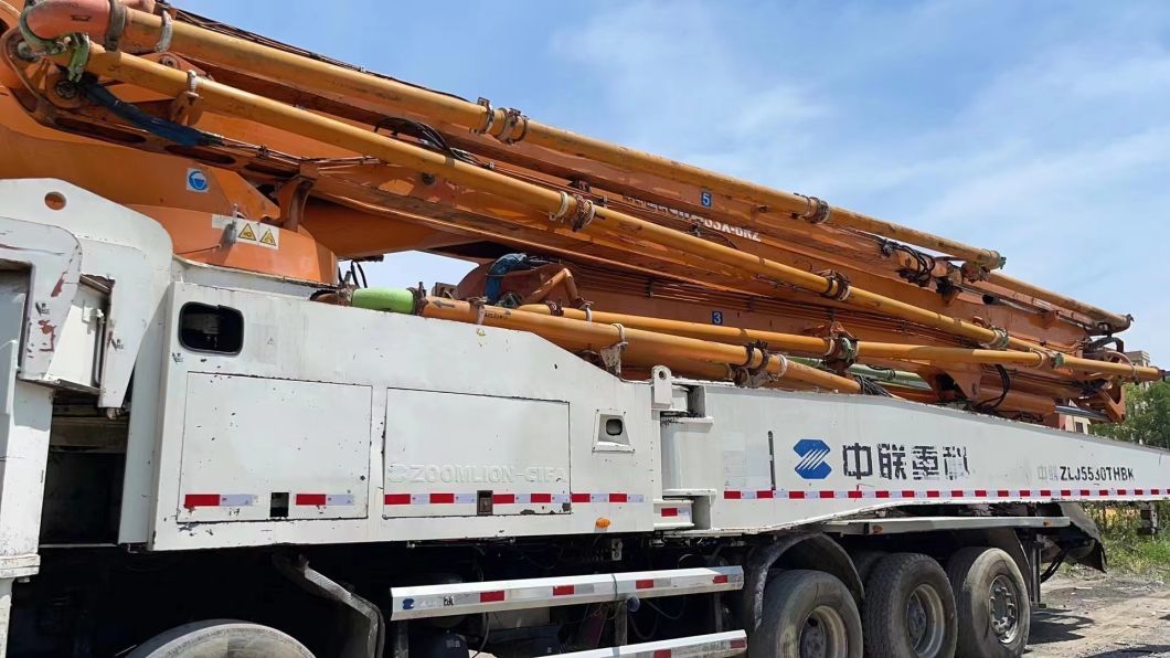 Original 2014 Zml 63m Concrete Pump Truck Concrete Boom Pump Heavy Equipment