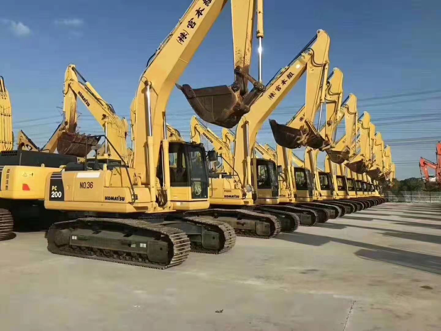 Six Cylinder SAA6D102E-2 Engine PC200-7 Komatsu 20T Excavator