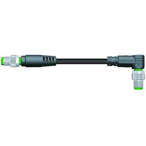 Buy cheap IP67 M8 Connector Harness Double End Precast Wire Harness Male Straight / Bend 3P Anti-Slag 10m product