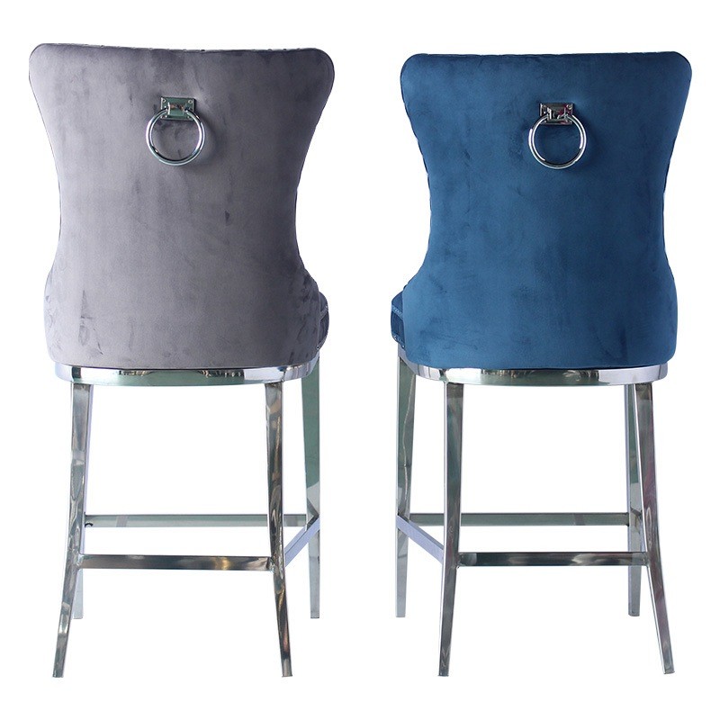 Luxury Bar Chairs With Decorative Pull Ring Bar Hotel Furniture