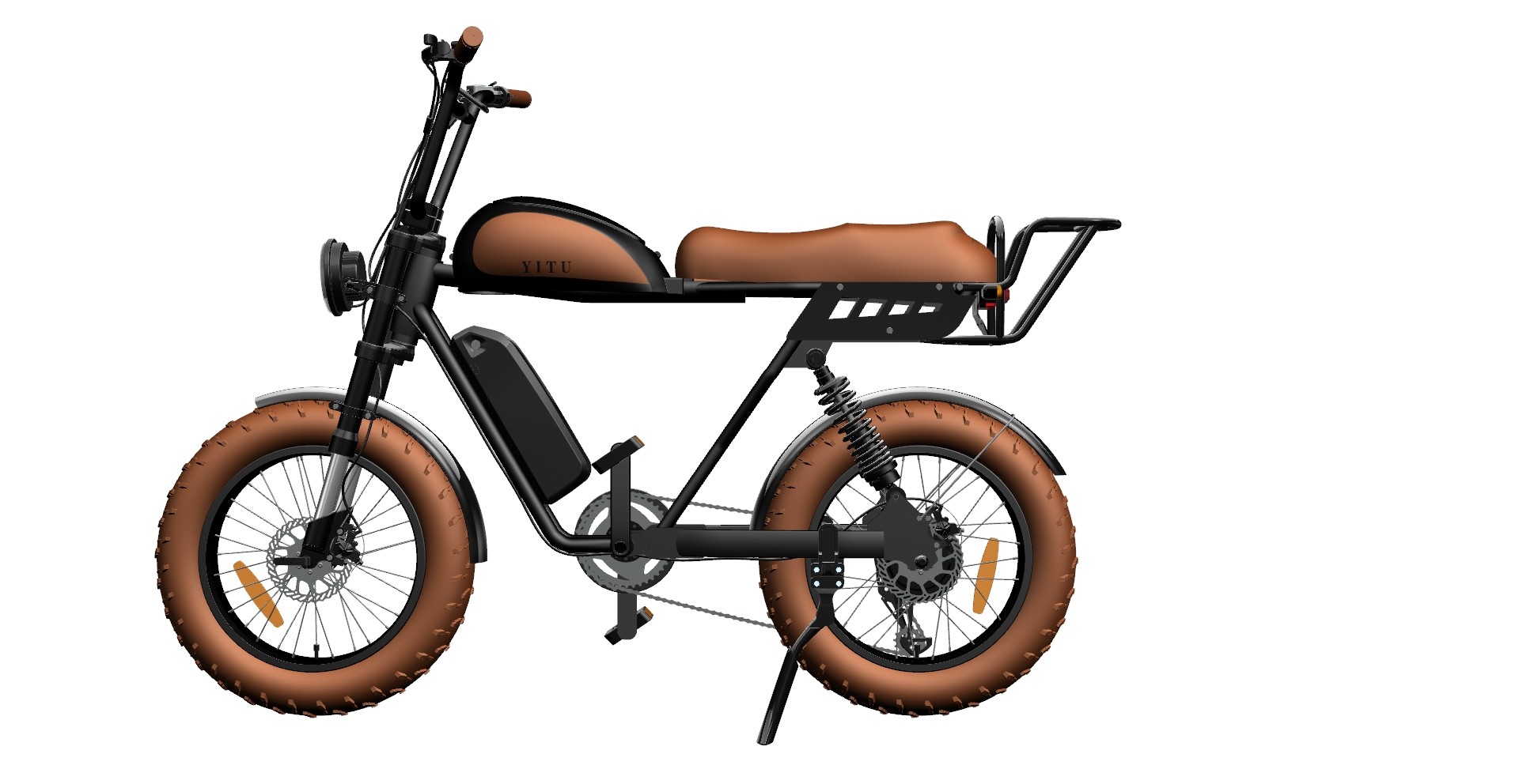 32km/H Electric Fat Tire Bike 48V 500W , 20" X 4.0 Motorized Fat Tire Bicycle 7 Speed