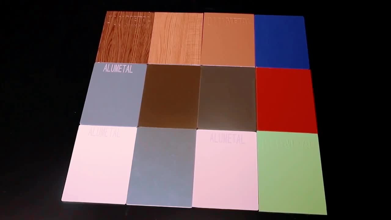 1220x2440mm Brushed PVDF Aluminum Composite Panel Sheet 5mm AA1100