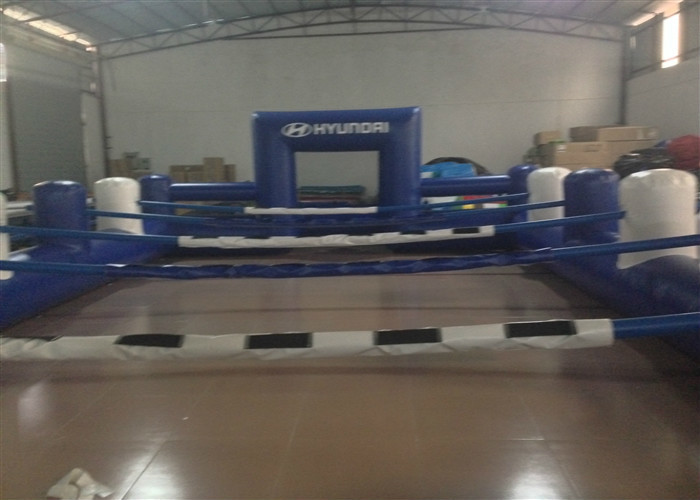 Outdoor Funny Inflatable Football Games Digital Printing dark blue customized inflatable football area