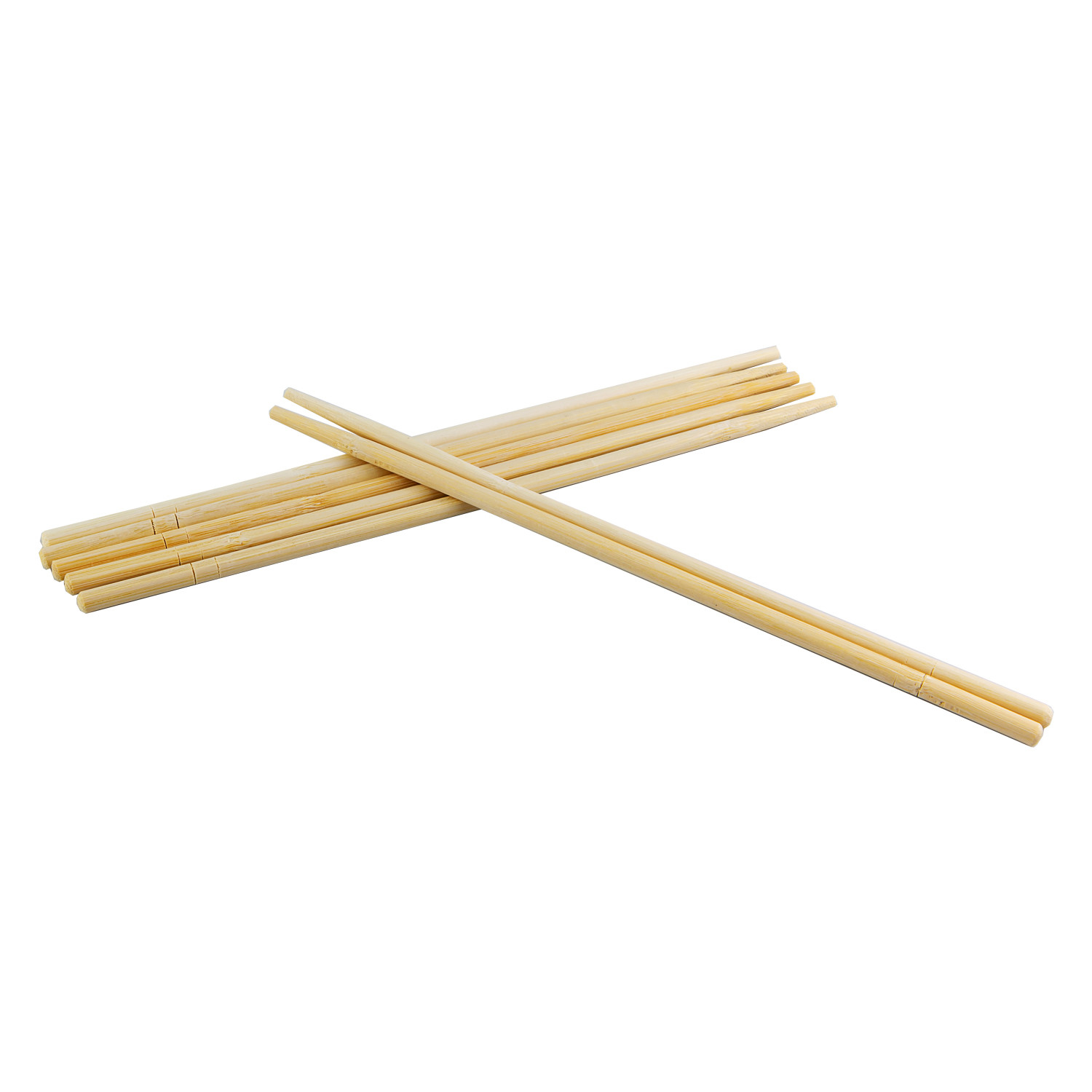Disposable Round Bamboo Chopsticks Sterilized Polished Treatment