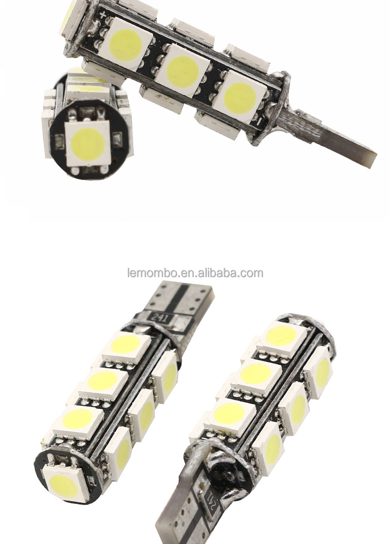 T10 5050 13SMD Canbus 5w Automotive LED Light Bulbs / Car Interior Reading Lights