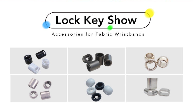 Waterproof NFC RFID Fabric Wristband Bracelet With UID Numbers For Social Distancing