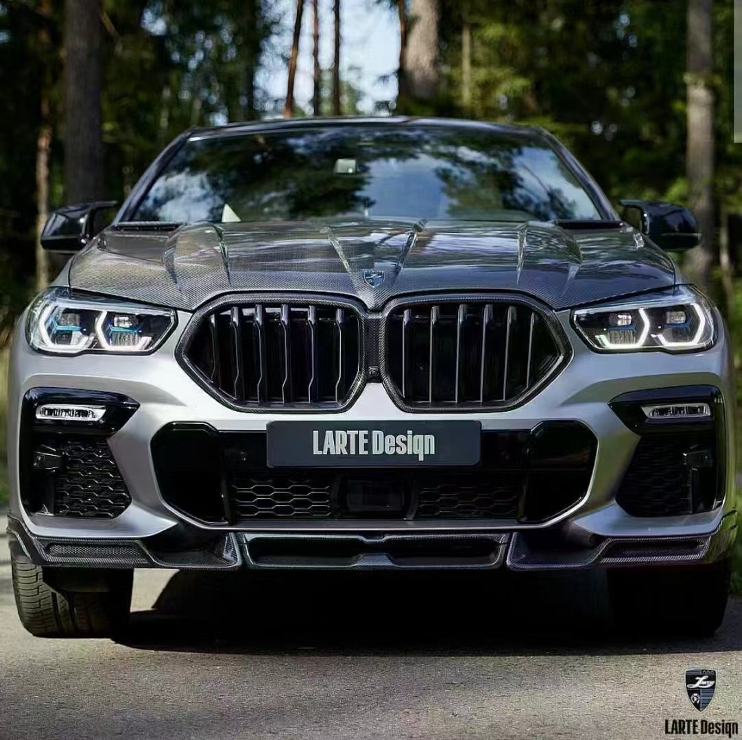 Hot Sale G06 X6 Carbon Fiber Body Kit Forbmw X6 Carbon Fiber Front Shovel Rear Diffuser Spoiler Cover