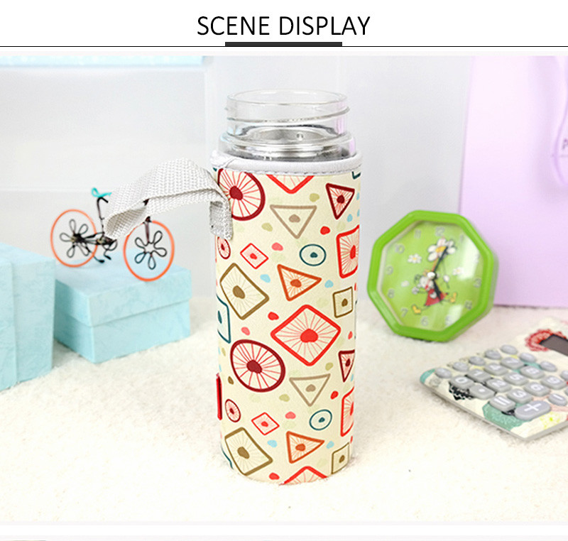 Reusable Portable L6CM Glass Water Bottle Sleeve