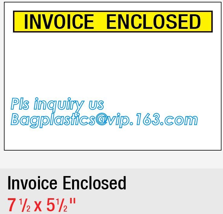 packing list envelope for AWB, packing list envelope mailing bag for express, Packing List Enclosed Envelopes, bagease