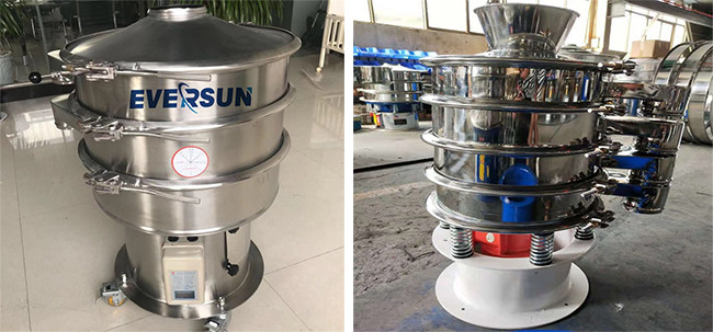 Fine Starch Powder Ultrasonic Vibrating Screen Sifter Machine Stainless Steel