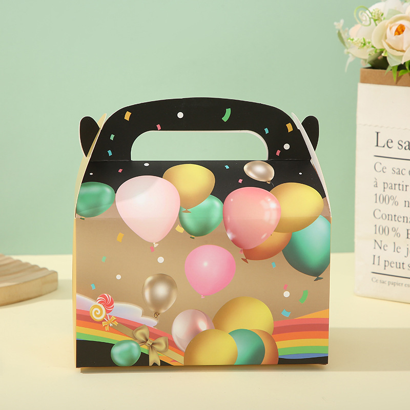 Customized White Card Thickened Baking Gift Box for Birthday Party and Dessert Packaging