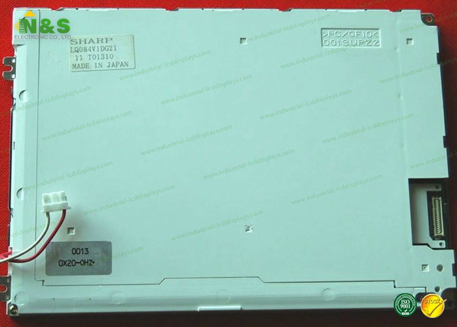 Commercial Sharp LCD Replacement Screen LQ084V1DG21 , 8.4 Inch Industrial LCD Panel Connector Interface