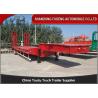 Buy cheap Steel 3 Axle 80 Tons Gooseneck Low Bed Semi Trailer from wholesalers