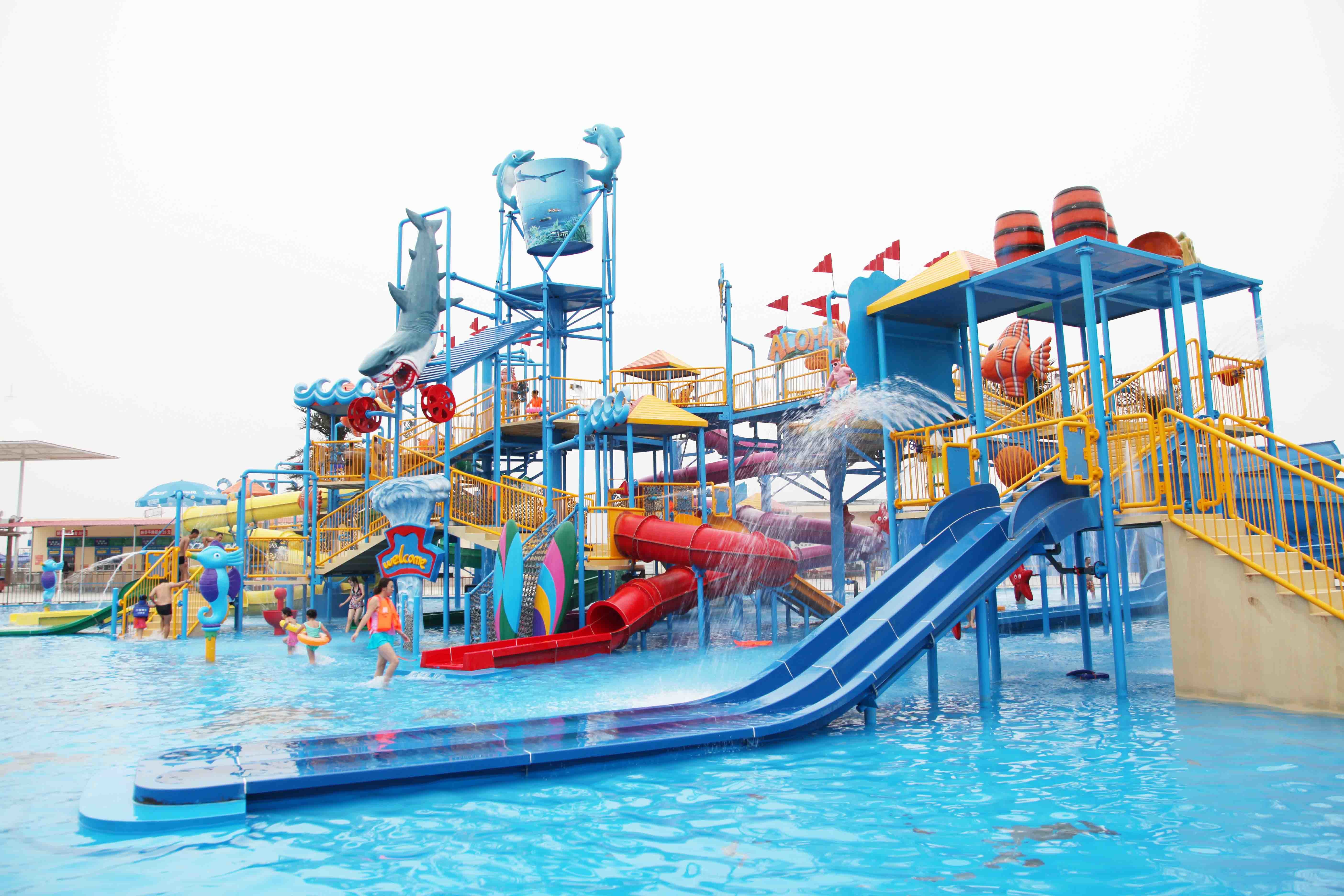 Activities Large Aqua Playground Children Play Equipment Entertaining