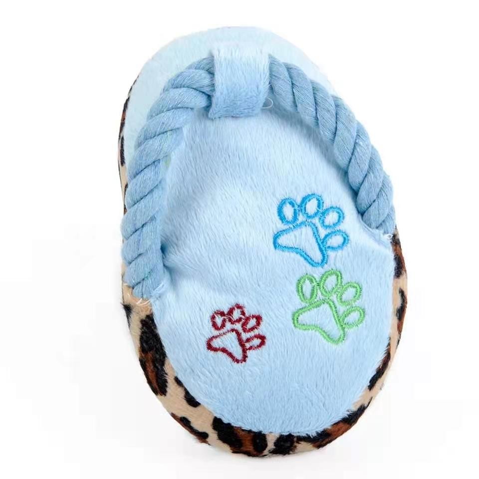 Dog Molar Pets Plush Toys Vocal Plush Slippers Bite Resistant