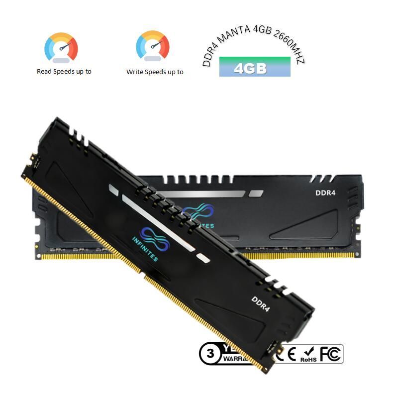 Hot Selling Manta DDR RAM 4GB 8GB 2666MHz 3200 3600 RAM DDR4 Internal Memory RAM DDR3 for Desktop Manta 2666MHz 4GB