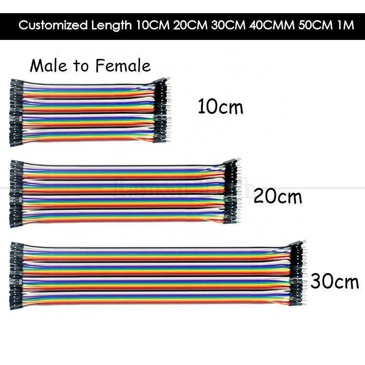 20cm 40 PIN Male to Female Dupont Breadboard GPIO Raspberry Pi Jumper Wire Cable