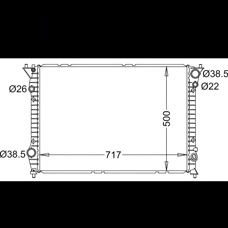 2013-2016 Year OE NO. 3w0 121 253 E Suitable for Bentley Coolant Radiator