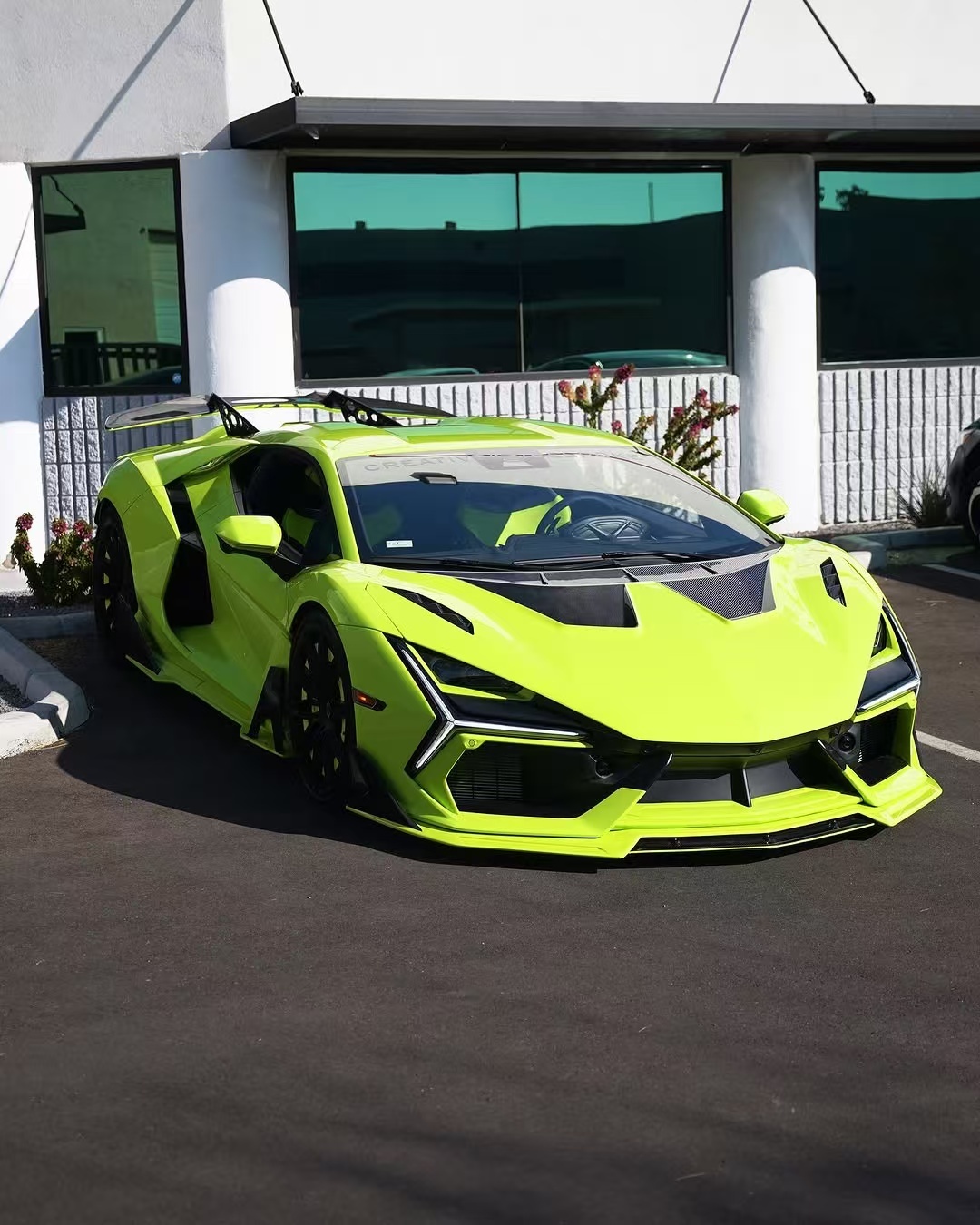 Lamborghini Revuelto Custom Body Kits Carbon Fiber DUKE Style Custom Front Diffuser