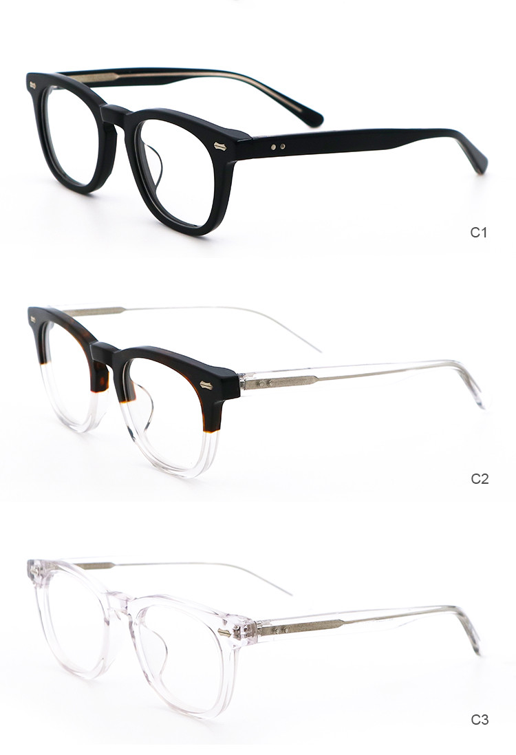 Titanium Thin Thick Acetate Glasses Frames MR 98052