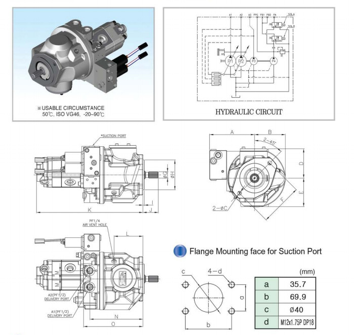 REXROTH HP2D21-G1SP-12/6.5-XR Excavator Hydraulic Piston Pumps