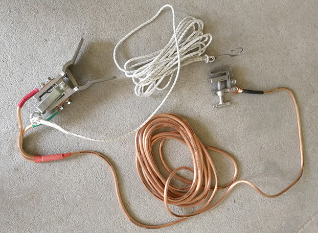 Transmission Overhead Line Stringing Tools Portable Safety Grounding Wire