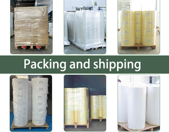 Release Liner Kraft Jumbo Printing Paper Roll 80u Surface Thickness Paper Cell Type