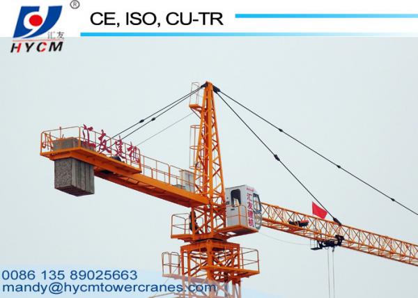 Quality HYCM Stationary 6ton 50m Boom Hammerhead Tower Crane QTZ60(5012) for High Rise Building for sale