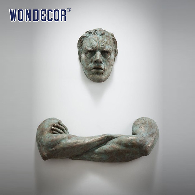 Bronze Metal Wall Art Sculpture 3D Abstract Art Sculpture Customized Size
