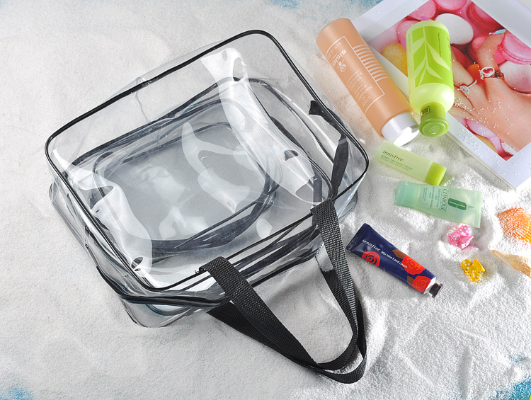 ODM PVC Cosmetic Bag Organizer Clear Toiletry Bag Set For Lady