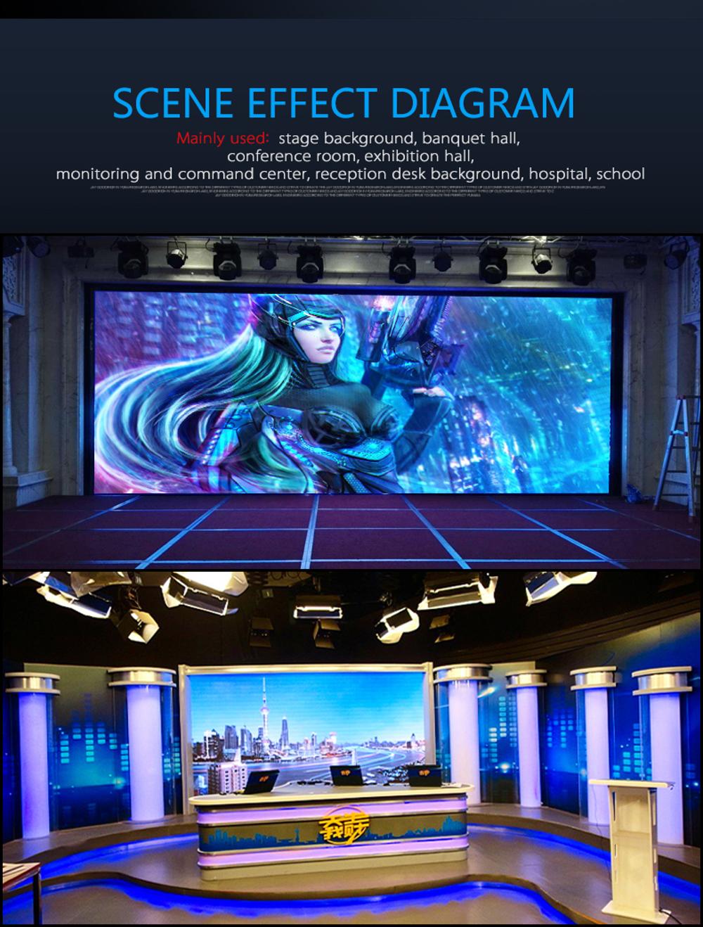 P4 Ultrathin Fixed Indoor Full Color 4k HD Video Wall/ LED Display Screen