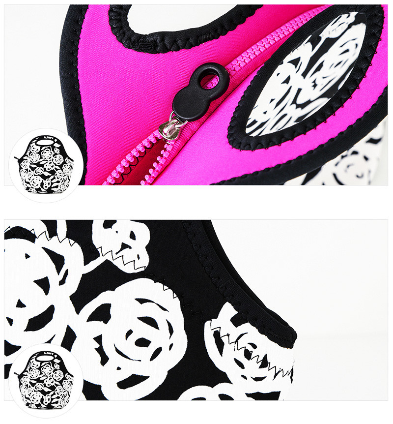 Custom Logo Picinc Insulated Reusable Neoprene Lunch Bag
