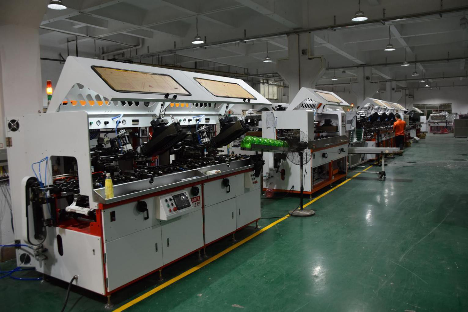 HY-601UV automatic UV bottle screen printing machine 1 color high speed