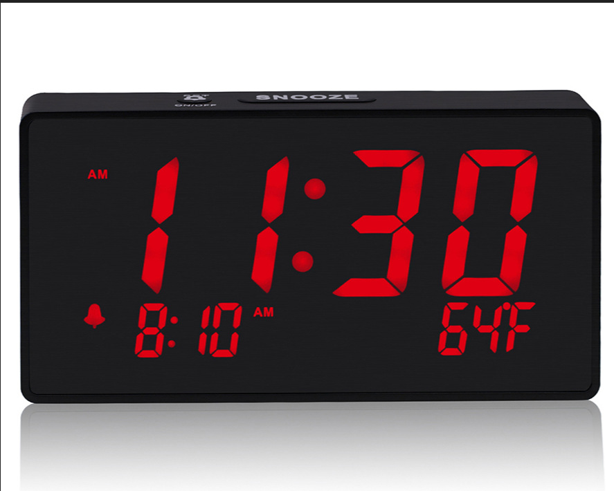 Mini LED Display Clock Portable Radio , FM Radio Alarm Clock For Home